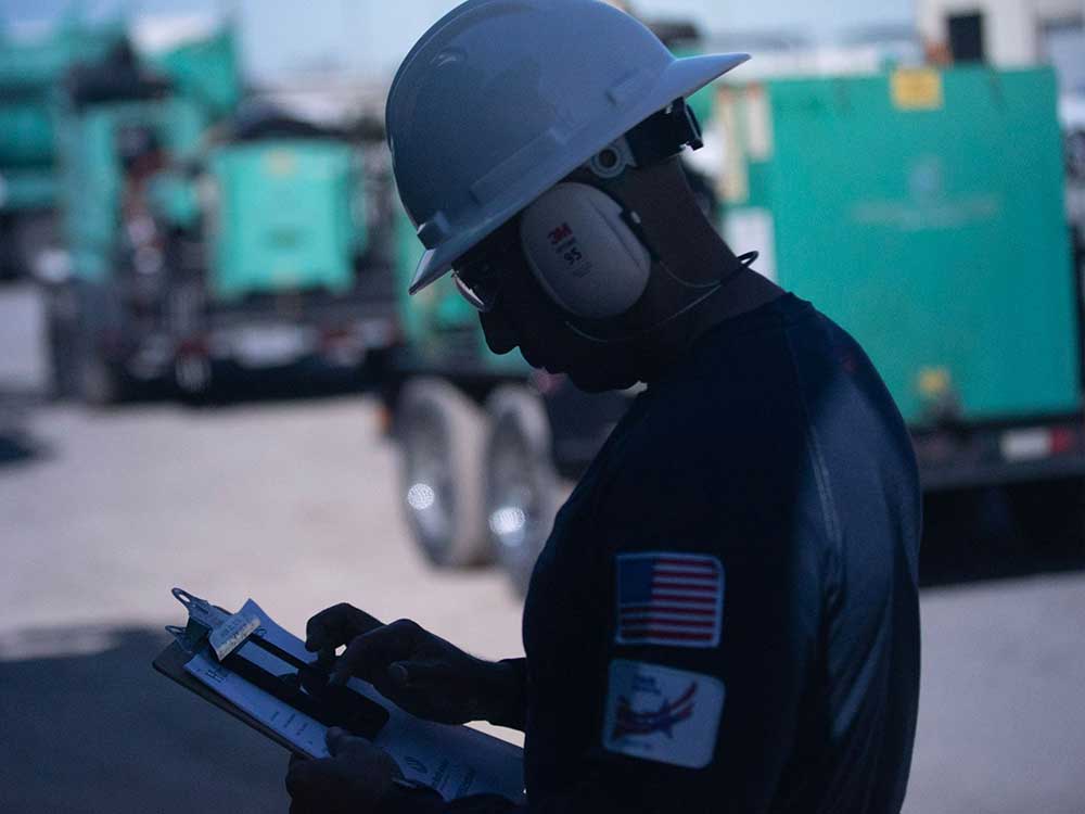 Employee Reviewing Paperwork